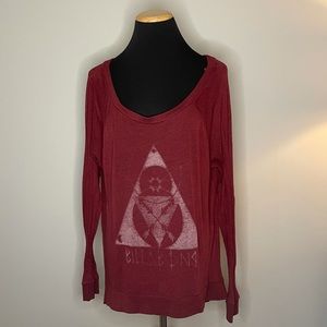 Burgundy Billabong Long Sleeve